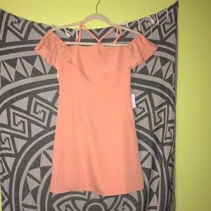 By the way shift off the shoulder dress